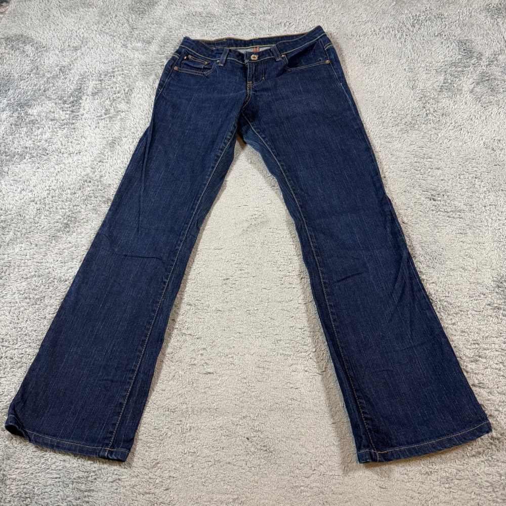 Polo Jeans Co Ralph Lauren Womens Flare Leg Jeans 2 Dark Wash Stretch Denim